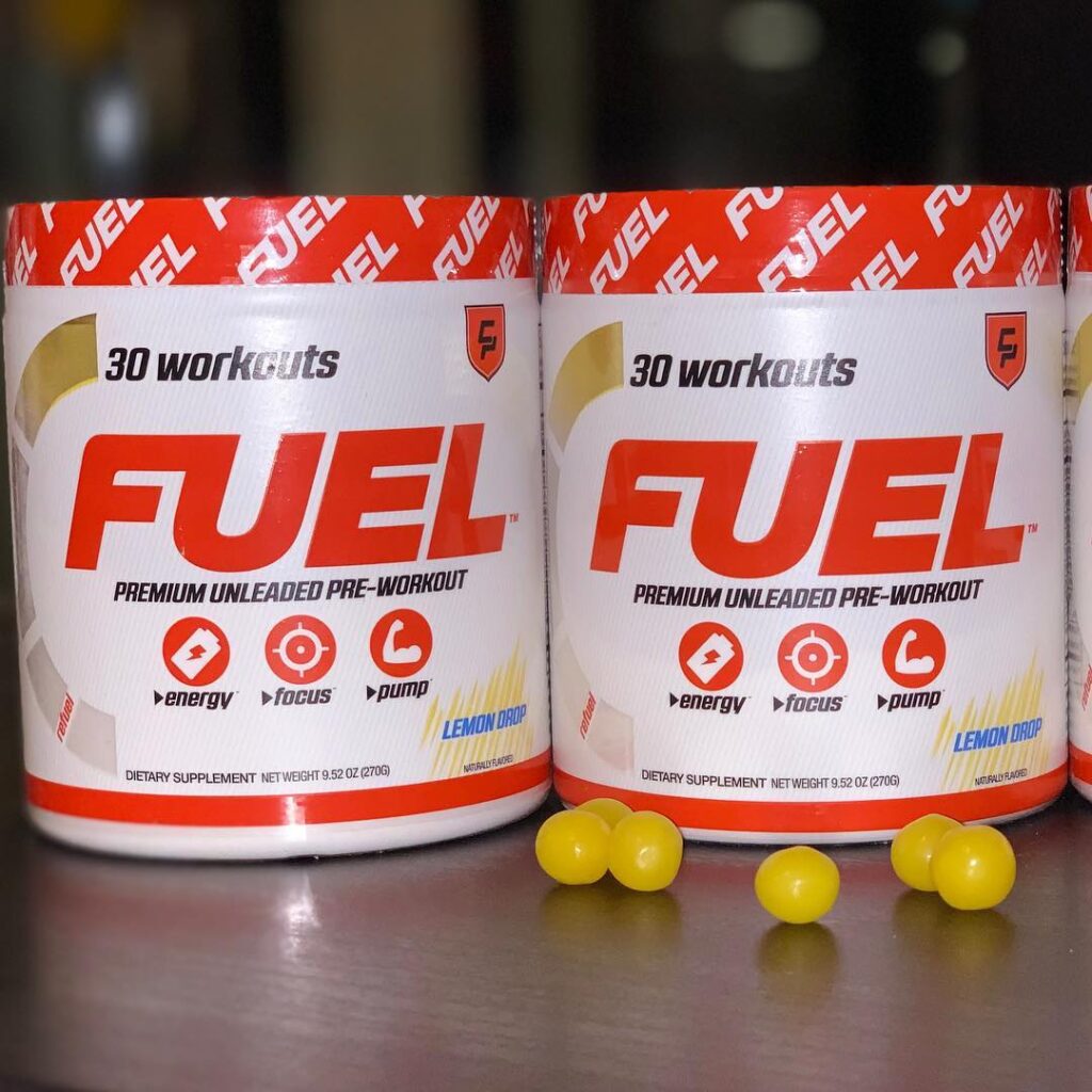 Campus protein fuel pre-workout supplement